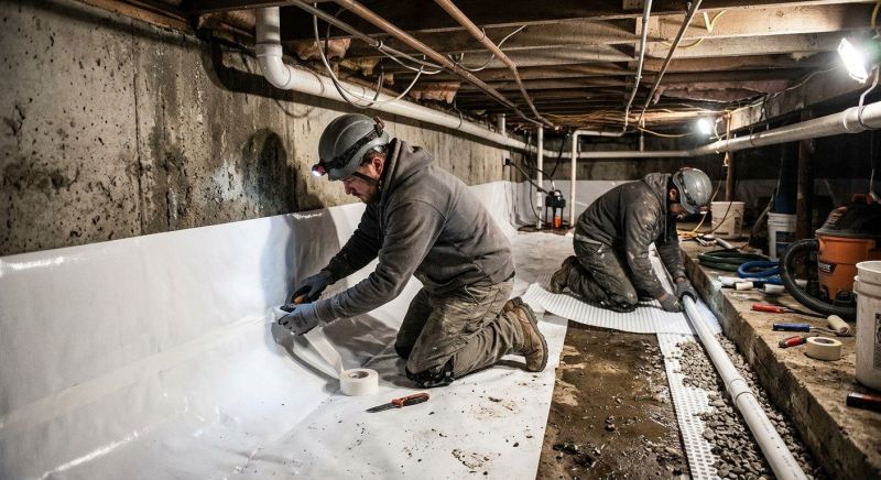 Wet Basement Repair in Fredericksburg, VA